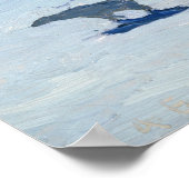 1899年の月夜のホッキョクグマ狩り ポスター (角)