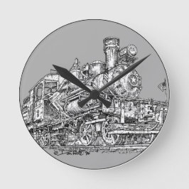 1899年のHeislerの蒸気機関 ラウンド壁時計