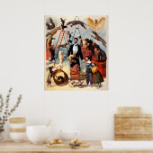 1899年サーカス犬ヴィンテージポスター ポスター (キッチン)