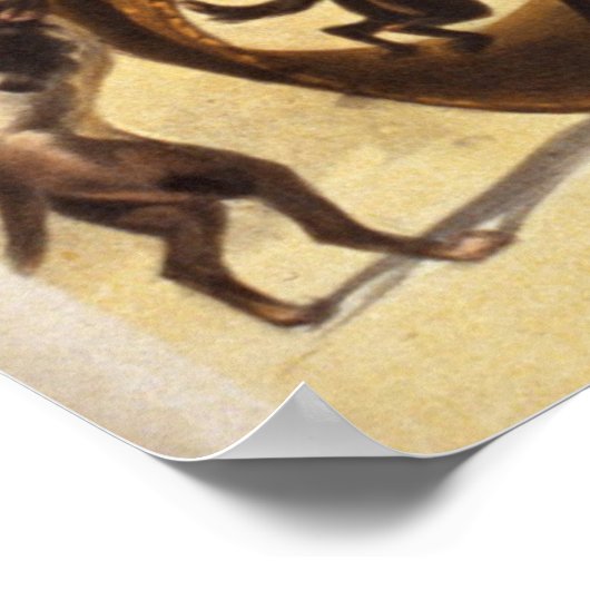 1899年サーカス犬ヴィンテージポスター ポスター (角)