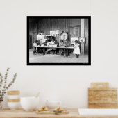 1899年ハンプトン州アフリカ系アメリカ人幼稚園 ポスター (キッチン)