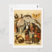 1899年ヴィンテージサーカス法ポスター ポストカード (正面/裏面)