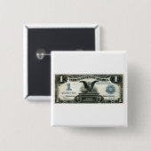 1899年1ドルの米国銀券 缶バッジ (正面&裏面)