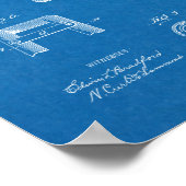 1899軍隊自転車特許スケッチプリント ポスター (角)