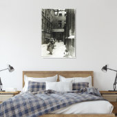 1899遊年、子供たちが眠っている キャンバスプリント (インサイチュ (寝室))