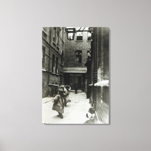 1899遊年、子供たちが眠っている キャンバスプリント (正面)