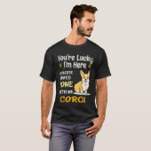 18 あなたはラッキーコーギー Tシャツ (正面フル)
