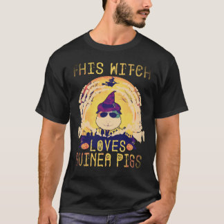 18 この魔女はモルモットが大好き ハロウィン Tシャツ