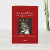 (#18)クリスマスカードを持っている シーズンカード (裏面)