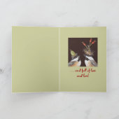 (#18)クリスマスカードを持っている シーズンカード (内部)