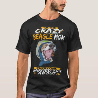 18 クレイジーなビーグルママ ビーグル Tシャツ