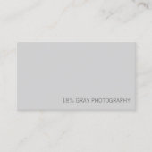 18%グレーカード カメラマン QRコード名刺 名刺 (正面)