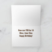 18"タイムアリーな"HOW"は飛ぶことができる カード (内部)