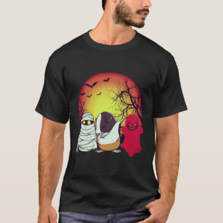 18 モルモット ハロウィン カボチャ Tシャツ