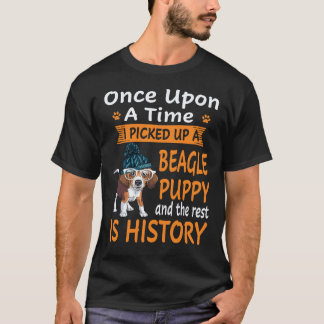 18 ワン・アポン・ア・タイム - ビーグルパピー ビーグル Tシャツ