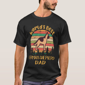 18 世界で一番のジャーマンシェパードパパ ドイツ牧羊犬 Tシャツ