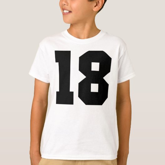 18 – 数値18 Tシャツ (正面)