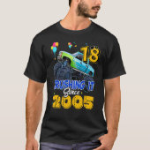18 2005年以来それを粉砕モンスタートラック18誕生 Tシャツ (正面)