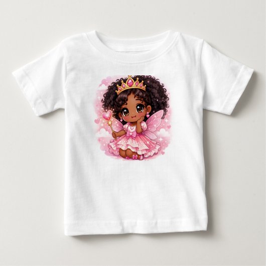 18~24ヵ月の幼児女児用かわいいちびTシャツ ベビーTシャツ (正面)