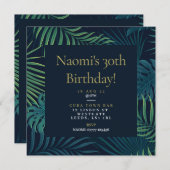 18、30、40、50、60歳の誕生日パーティー招待状 セーブザデート (正面/裏面)