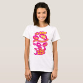 18 ans bisous levre bouche anniversaire tシャツ (正面フル)