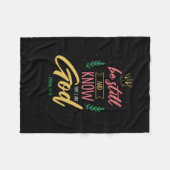 18.Be Still And Know That I Am God フリースブランケット (正面(横))