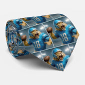 #18 Detroit Lion Football Player ネクタイ (ロール)