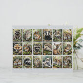 18 Forest Animal Rectangles 4 Junk Journaling Etc. (スタンド正面)