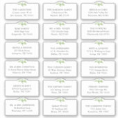 18 Greeneryの結婚Shipping Addressステッカー シール (正面)