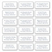 18 Recipient Name Wedding Guests Addresses シール (正面)