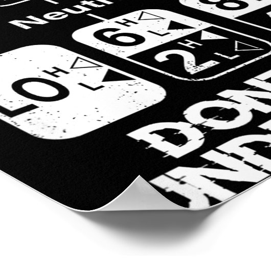 18 Speed What Don't You Understand Funny Truck Dri ポスター (角)