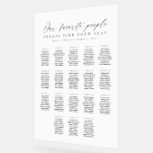 18 Tables Favorite People Acrylic Seating Chart アクリルサイン (傾斜)