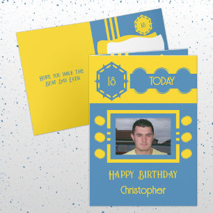 18 today写真名yellow blue birthdayを追加 カード