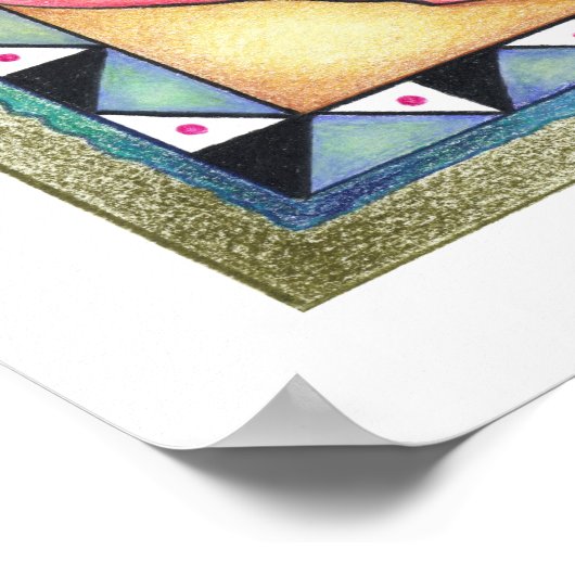 18"X18" ARCHIVAL PRINT - COOL BEANS! Coffee Art ポスター (角)