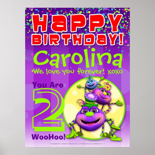 18 x24インチItsy Bitsy Spider誕生日ポスター ポスター (正面)