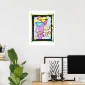 18"x24" ポスター - マティーニタイム、カクテル (ホームオフィス)