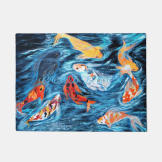 18" x 24"ドア・マット。 幸運! 絵画の写真 ドアマット