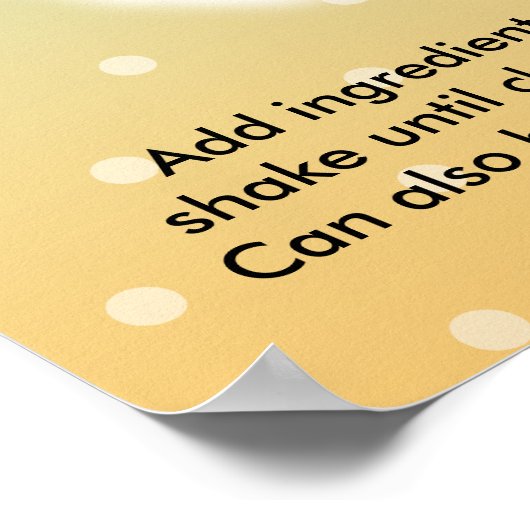 18" x 24"ポスター、ウィスキーサワーレシピカクテルアート ポスター (角)