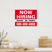 18" x 24"今雇用と説明紙ポスター ポスター (キッチン)