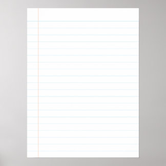 18"x 24"、大きなノートブックページポスター ポスター