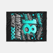 18 Year Old For Boys 18th Birthday Boy 18 Year Old フリースブランケット (正面(横))