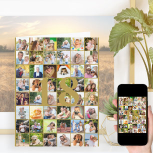 18thまたは任意の年齢の写真コラージビッグ誕生日カード カード