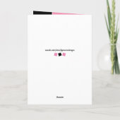 18thまだ驚くべきピンクと黒の誕生日の写真 カード (裏面)