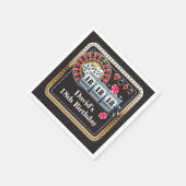 18thカジノトランプのポーカー遊ズカード誕生日ナプキンス スタンダードカクテルナプキン (角)