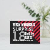 18thサプライズ10代の誕生日日付を保存A09 案内ポストカード (スタンド正面)