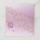 18thバースデーパーティーバラ金ゴールドグリッター プレイスカード (外部開封)