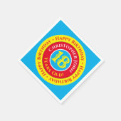 18thバースデーパーティー紙ナプキンス スタンダードカクテルナプキン (角)