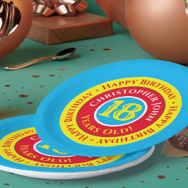 18thバースデーパーティー紙プレート ペーパープレート