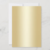 18thバースデーパーティー – レトロ金ゴールドブラック 招待状 (裏面)