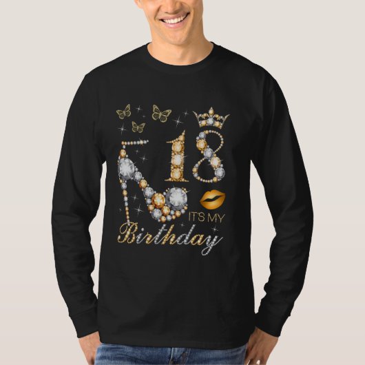 18th私の誕生日パーティー18歳B-da Tシャツ (正面)